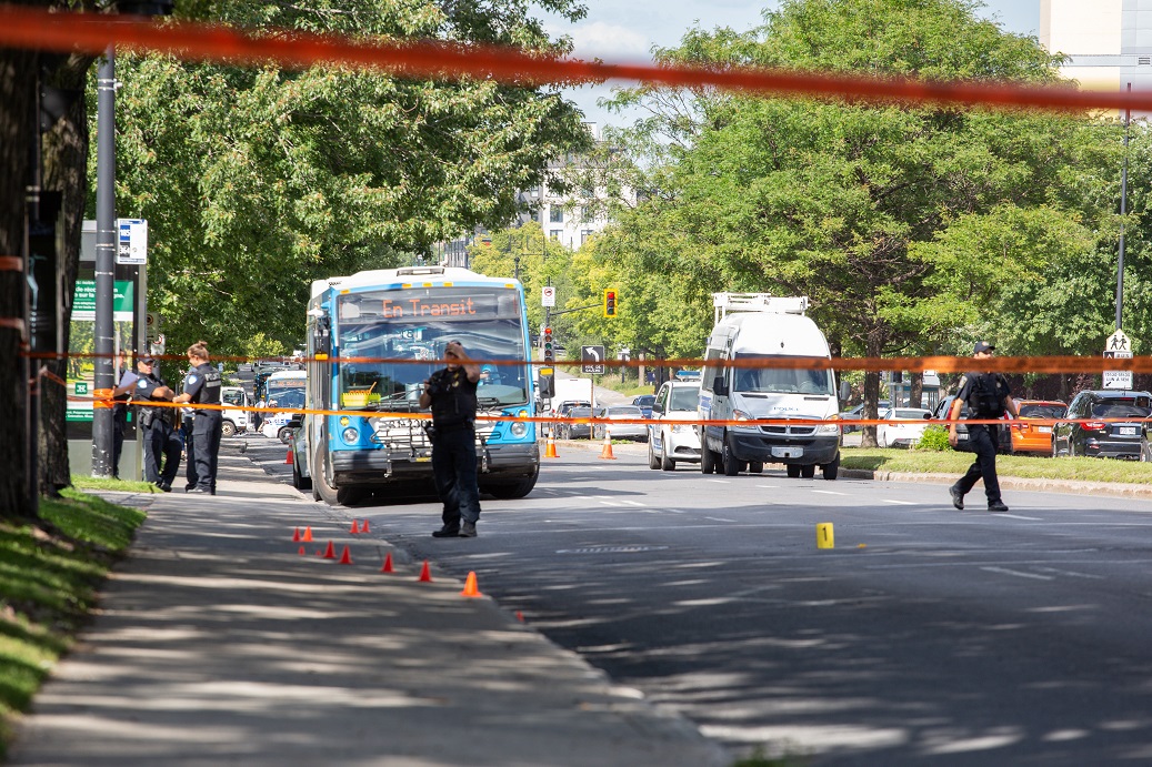 Photo sur la rue Sherbrooke.