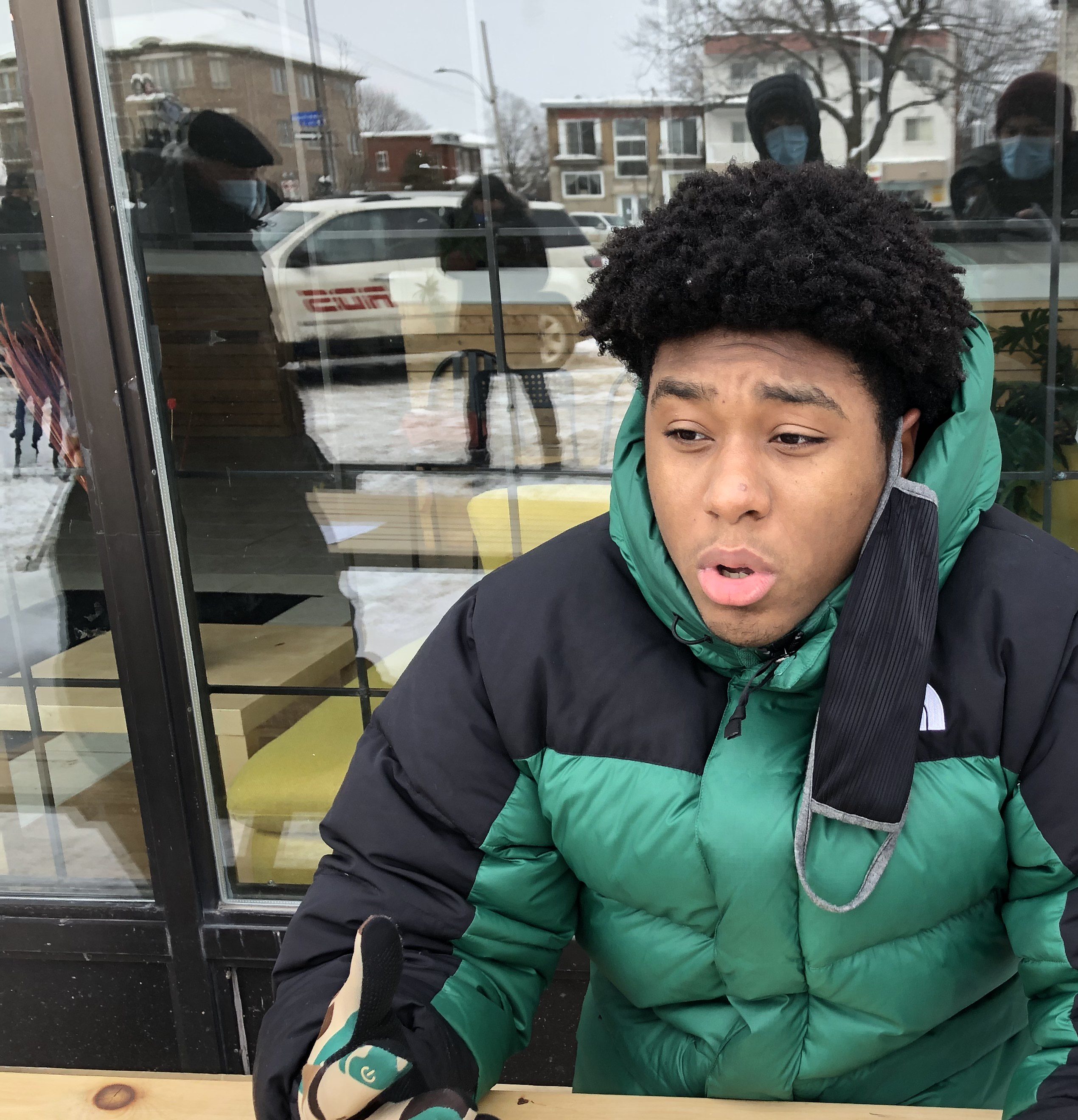 Malcom-Che Ismé-Philoctète s’est habitué aux coups de feu à Montréal-Nord et Rivière-des-Prairies.