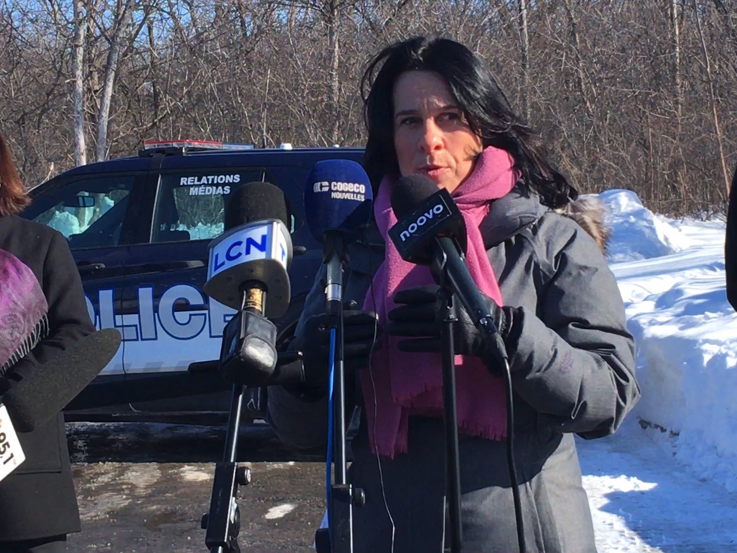 Valérie Plante en point de presse le 11 février