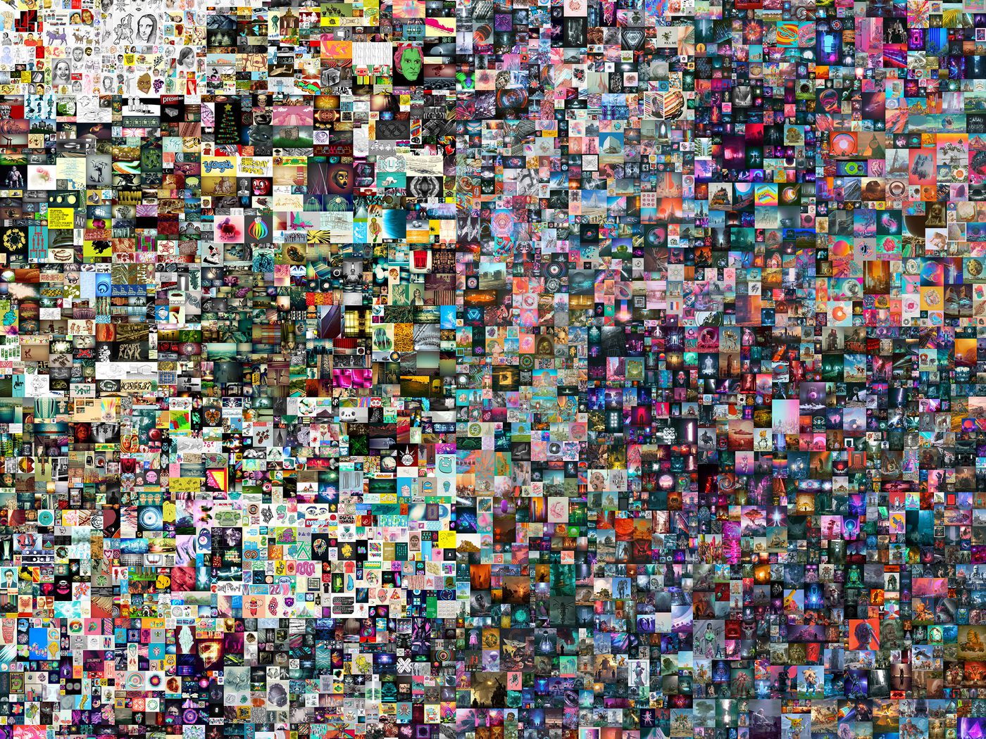 NFT oeuvre numérique Everydays: the First 5000 Days