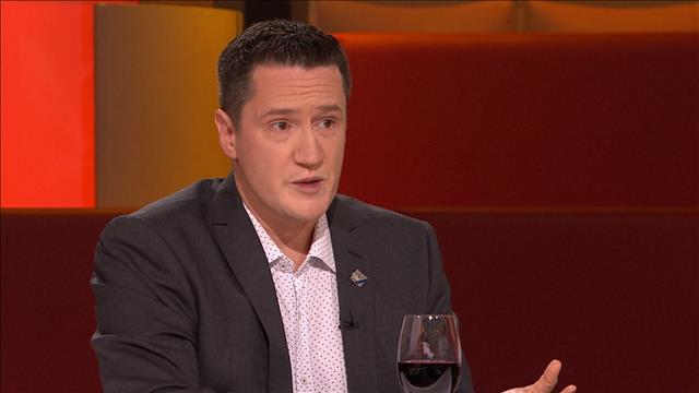 Benoit Charette, nouveau ministre responsable de la lutte au racisme, lors de son passage à l'émission Tout le monde en parle le 28 février 2021.