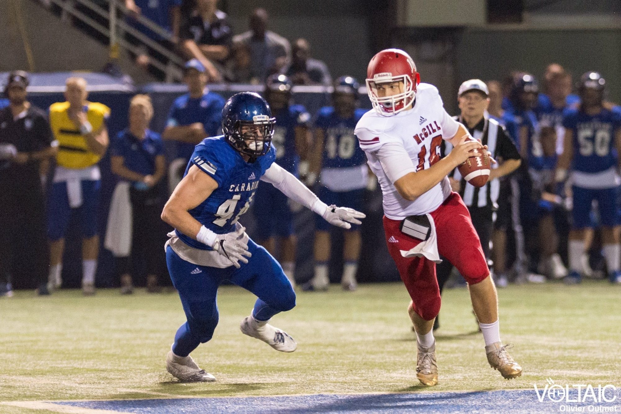 Benoit Marion dans l’uniforme des Carabins de l’Université de Montréal
