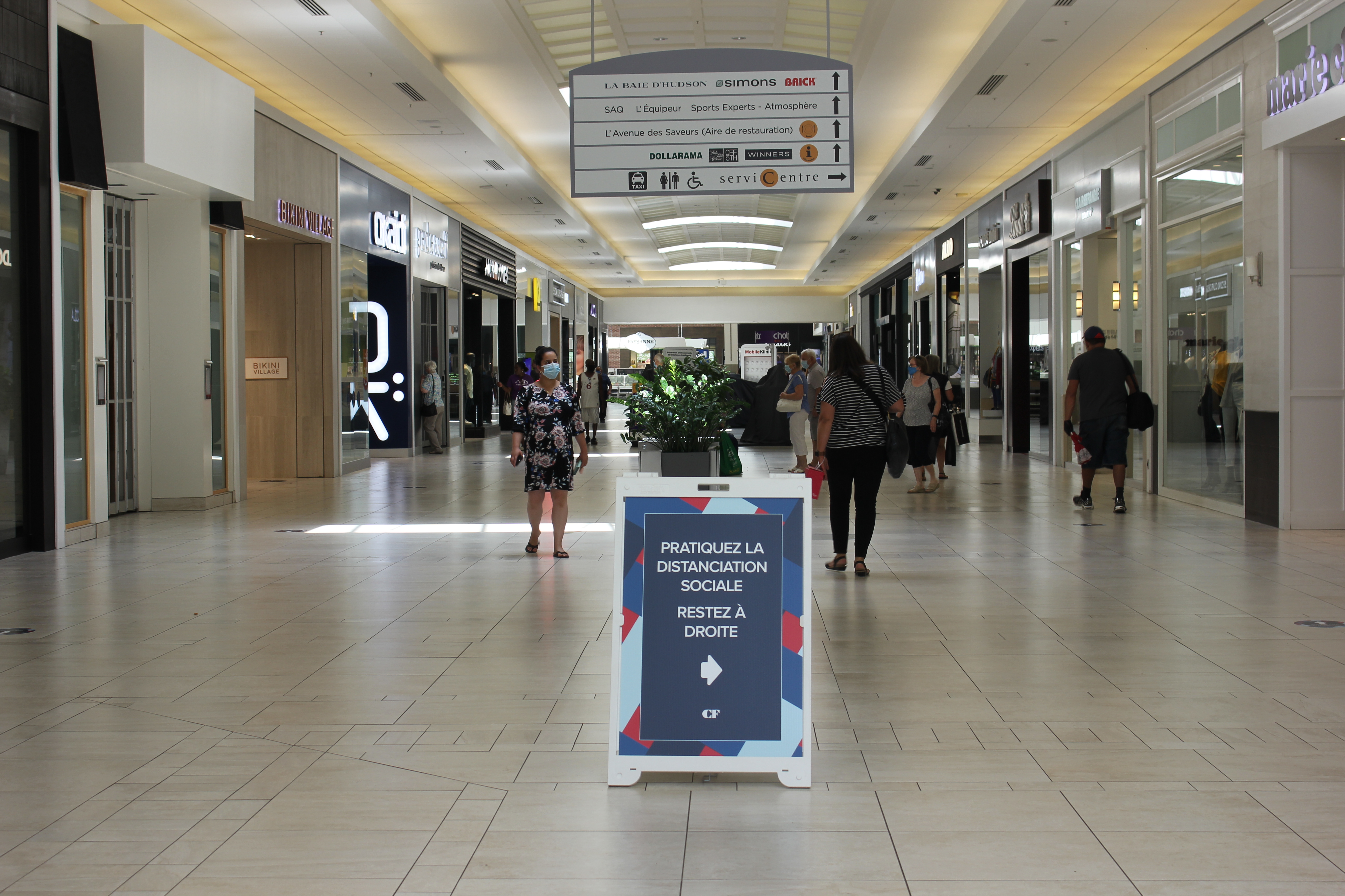 Les jeunes de Montréal-Nord qui contreviendraient aux mesures sanitaires aux Galeries d’Anjou pourraient être expulsés du centre commercial, ou recevoir un constat d’infraction.