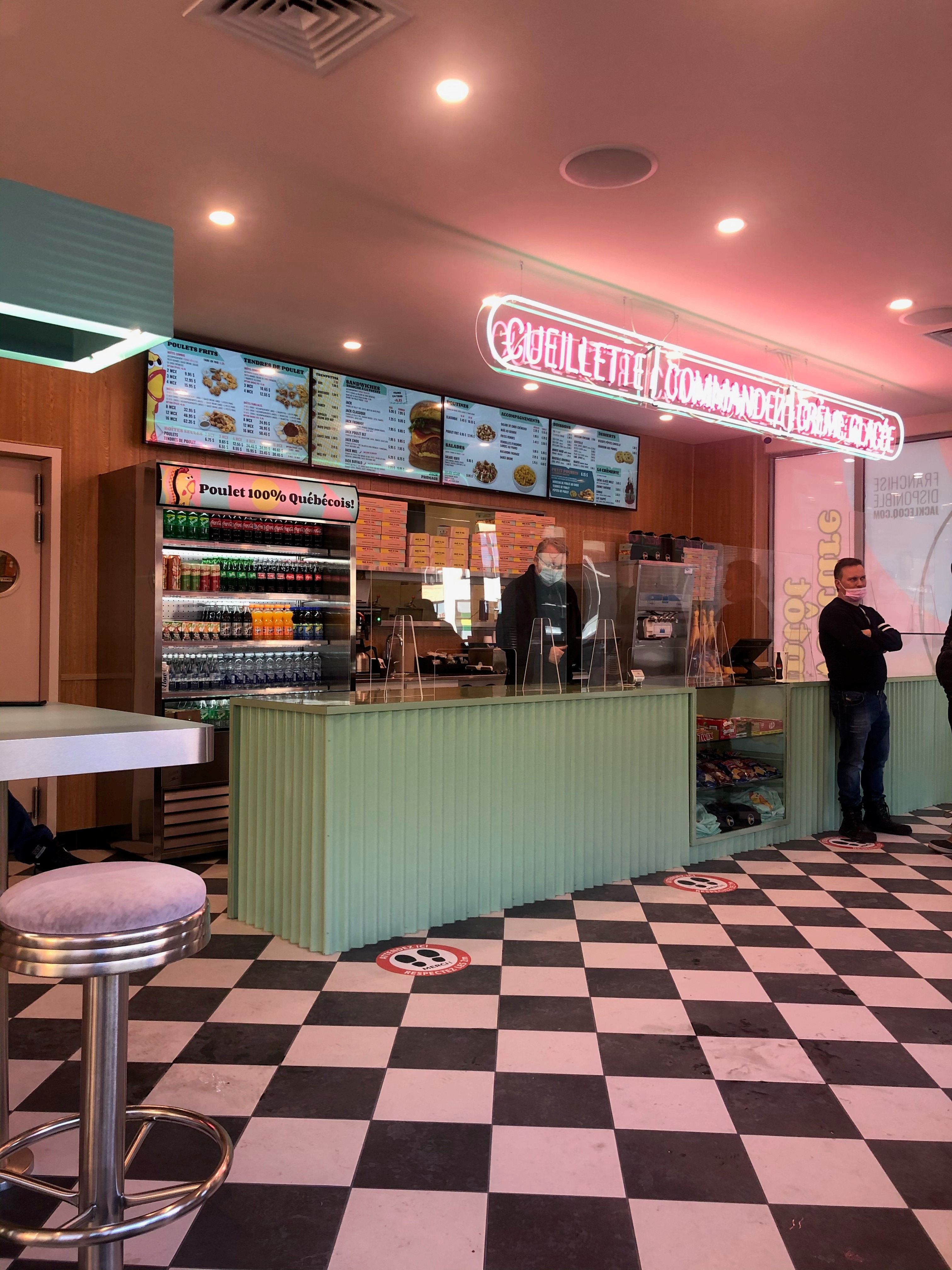 Le restaurant Jack le coq à Verdun.