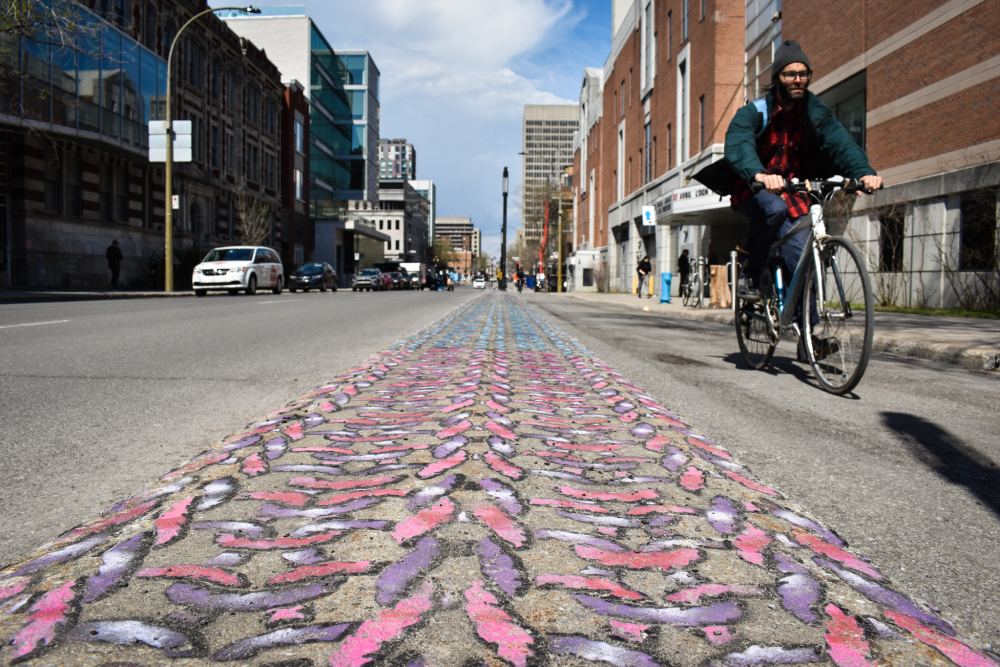 Quand pistes cyclables et art urbain se rencontrent
