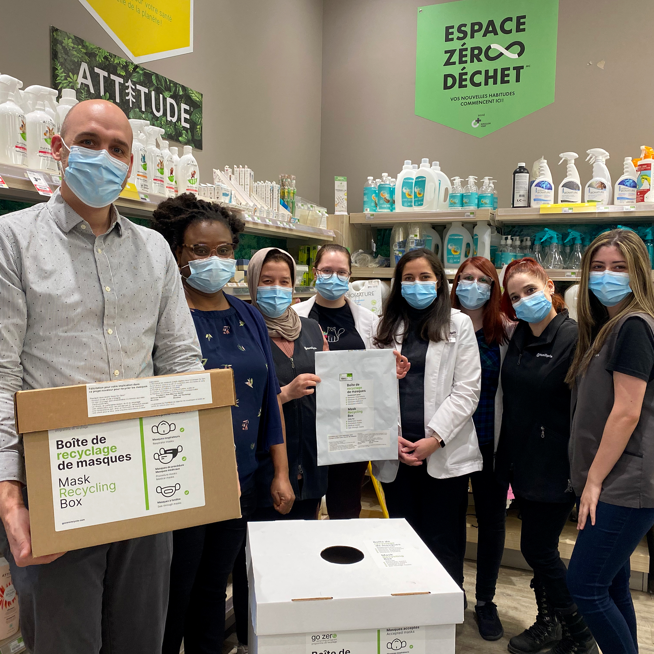 recycler masque pharmacie