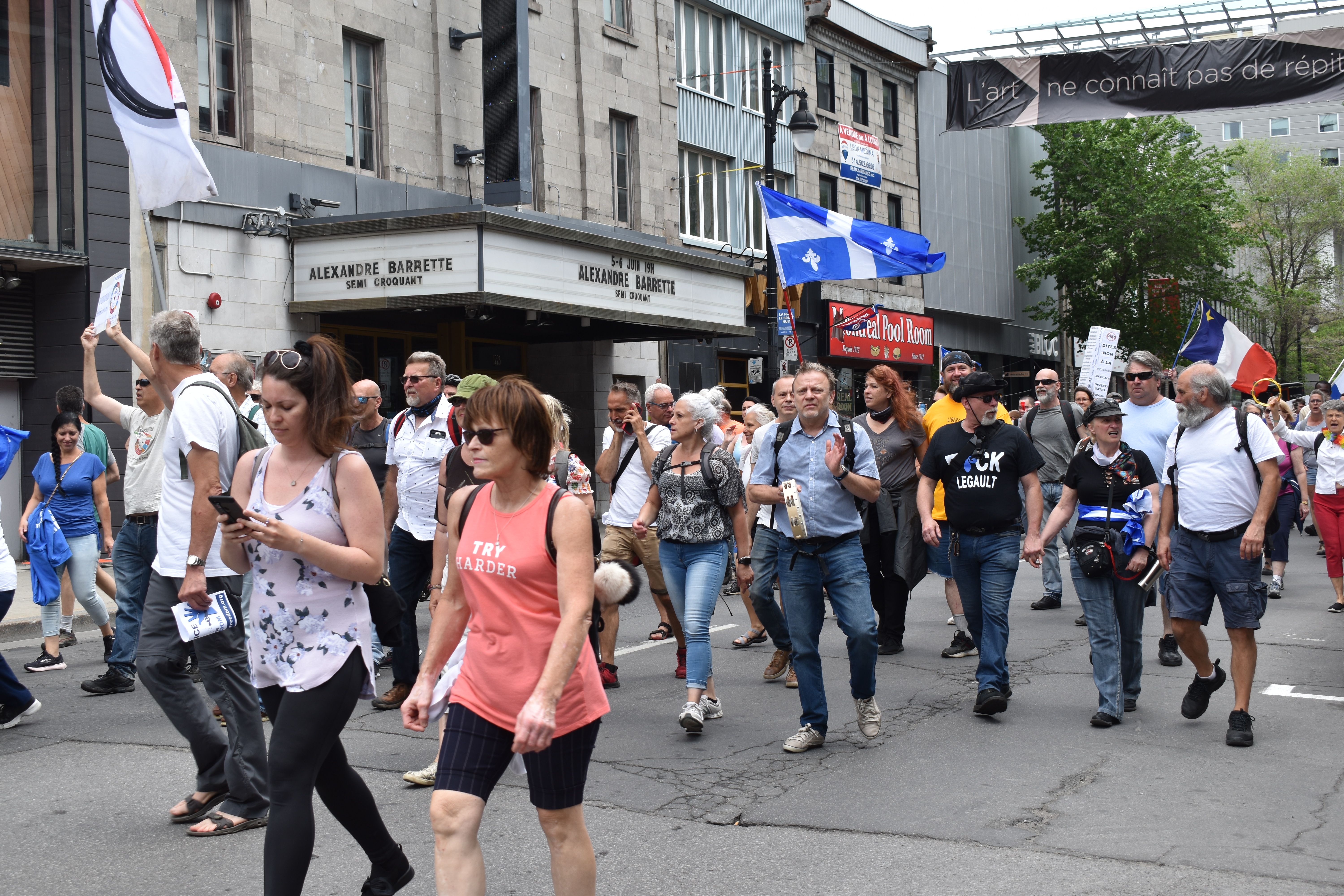 Marche contre les mesures sanitaires