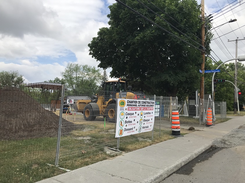 travaux parc Aimé Léonard