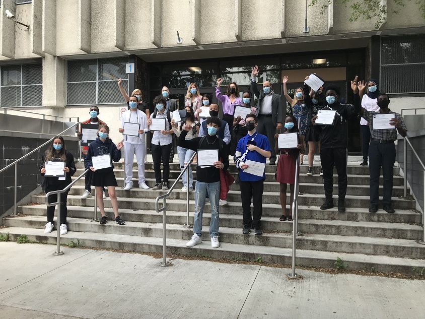 élèves de l'école henri-bourassa à Montréal-Nord