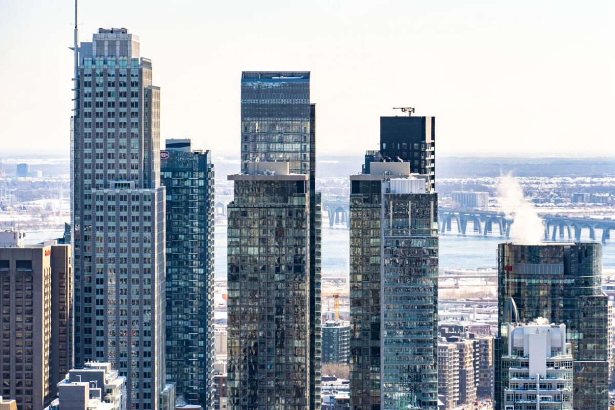 Le centre-ville de Montréal