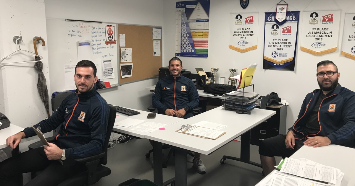 Trois hommes, directeurs CS Saint-Laurent PLSQ