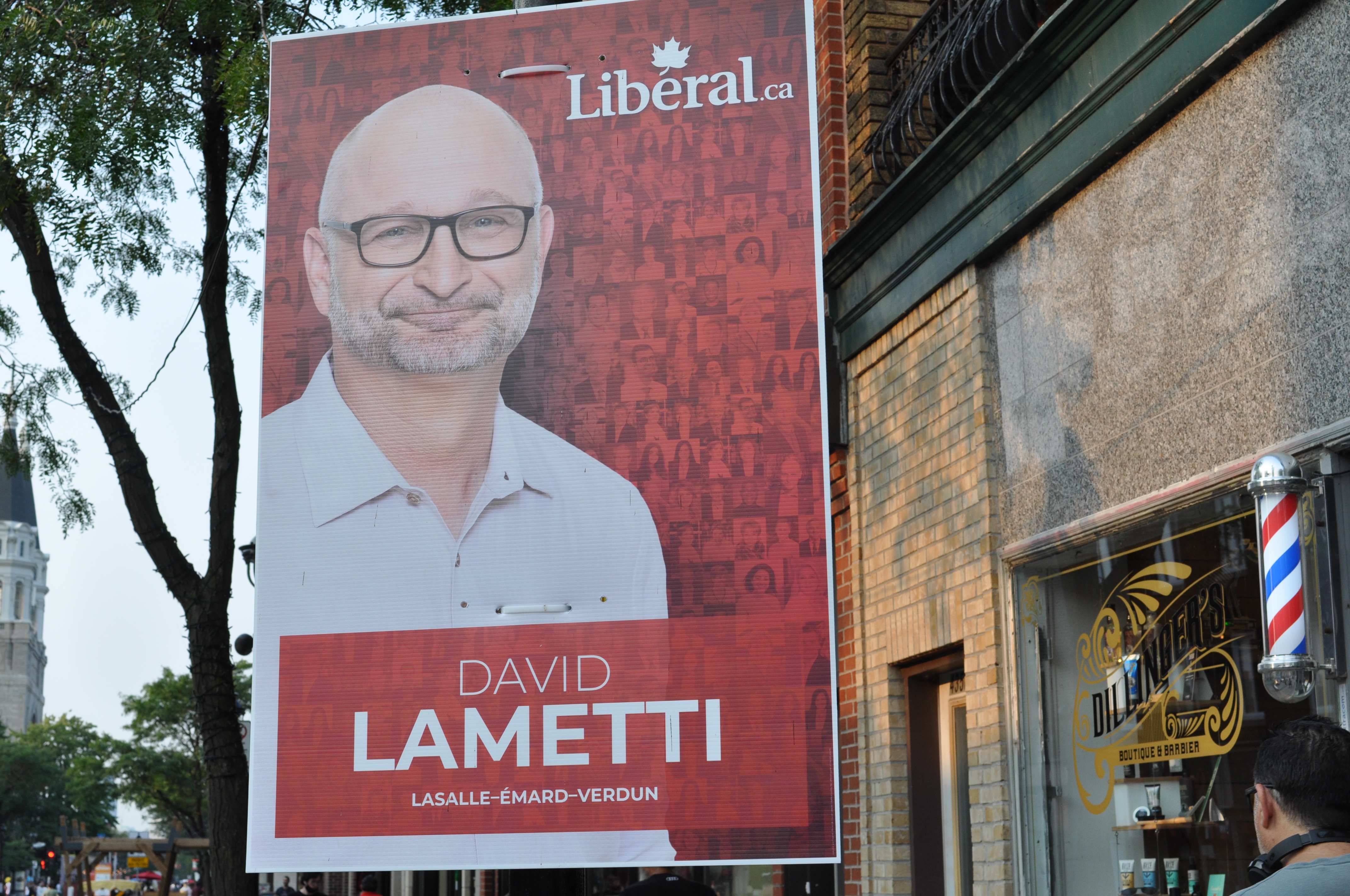 Pancarte électorale de David Lametti.