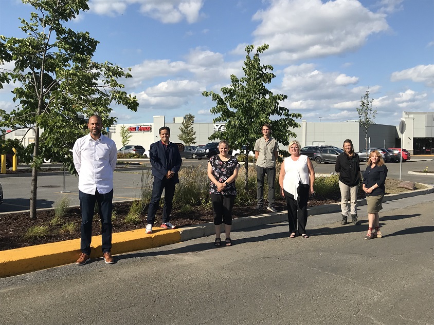 Inauguration mini-foret place bourassa