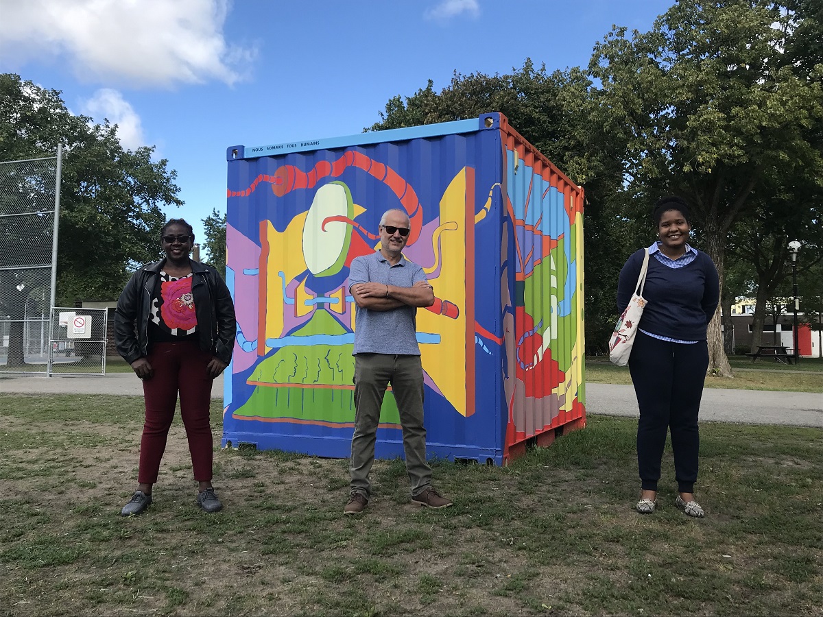 Jeannette Uwantege, Sergio Gutiérrez et Marie Evens Berger.