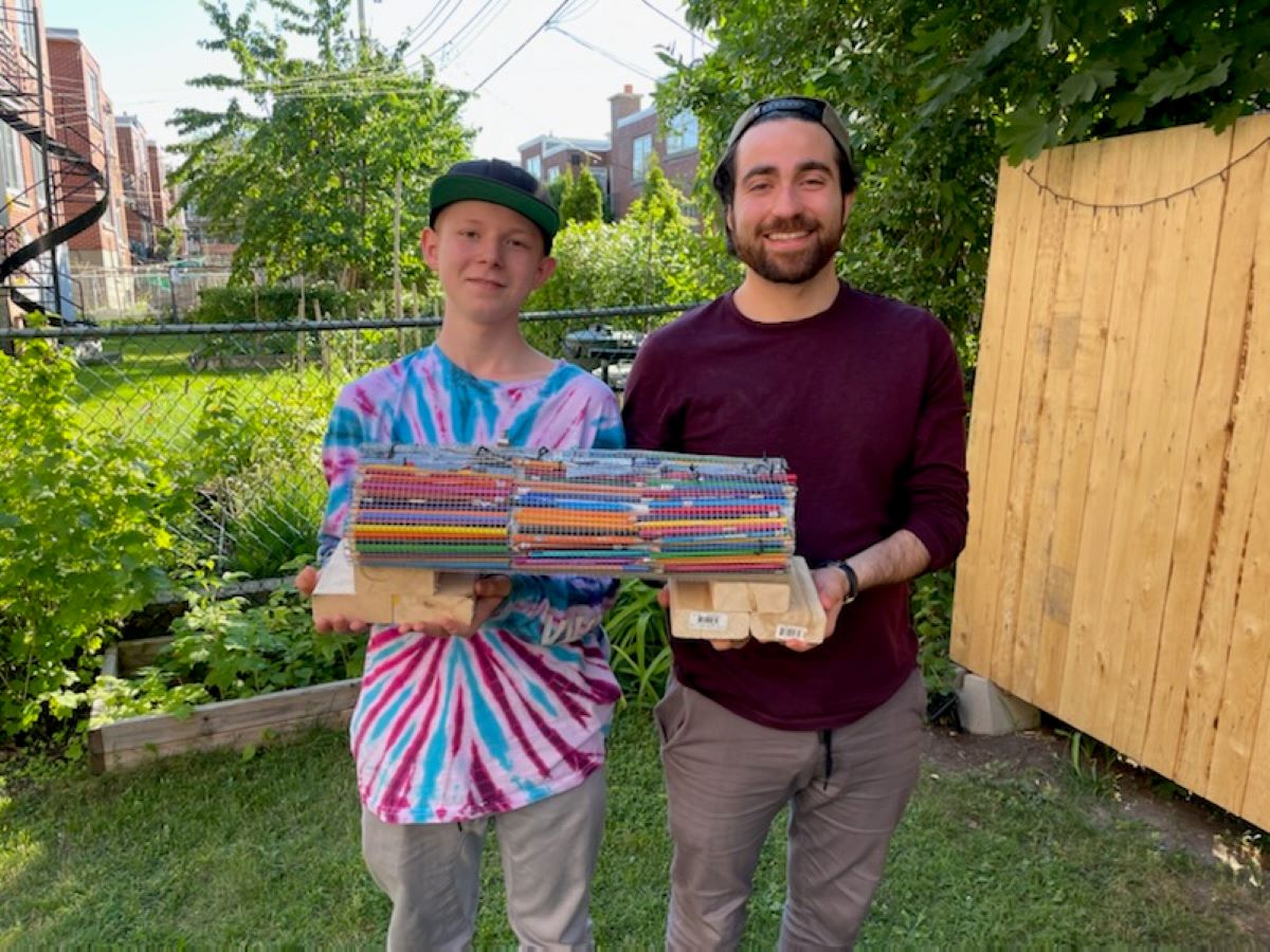 Onyx et François lors de l'une de leurs activités.