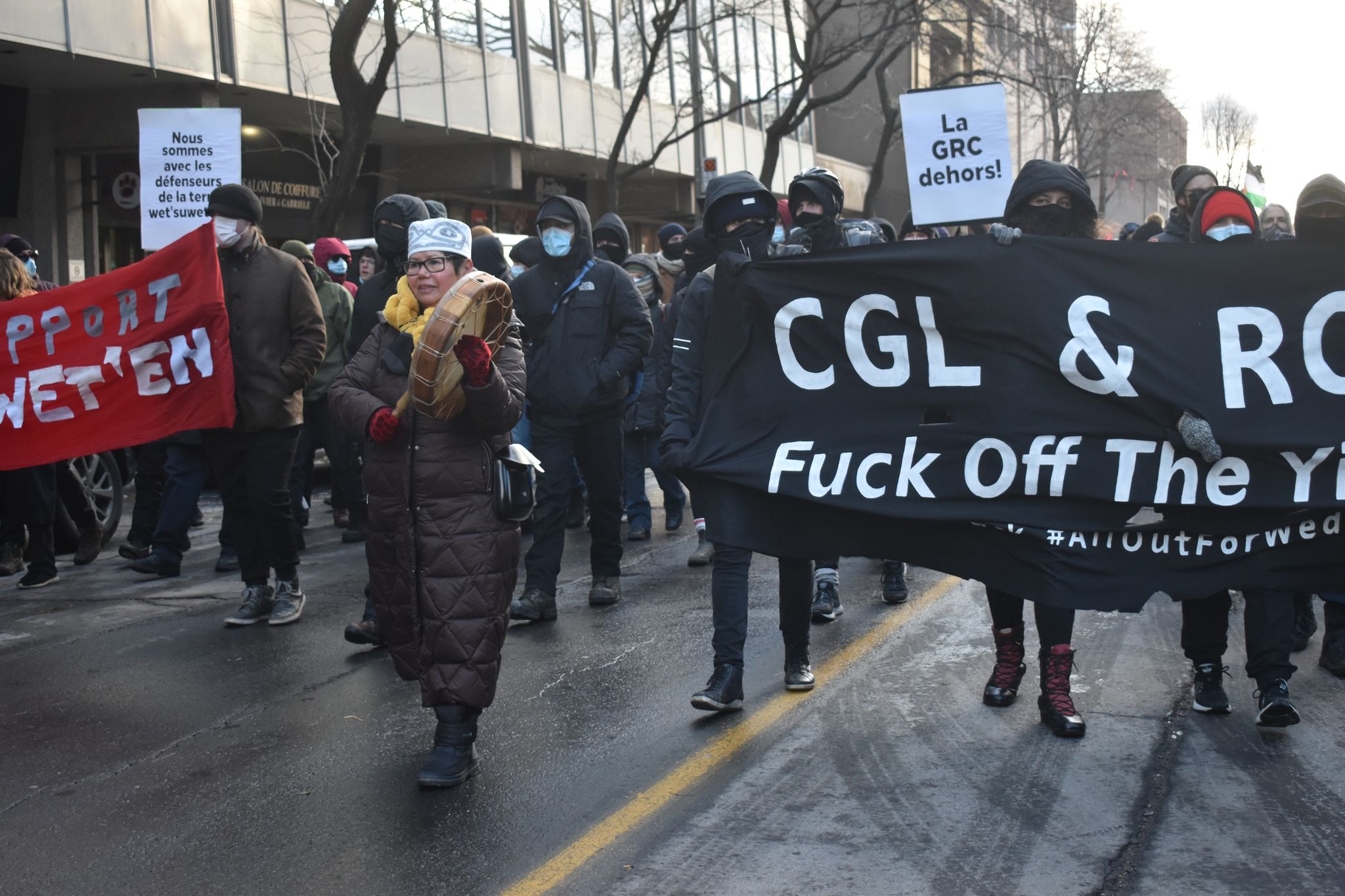 Manifestation en soutien à la nation Wet'suwet'en