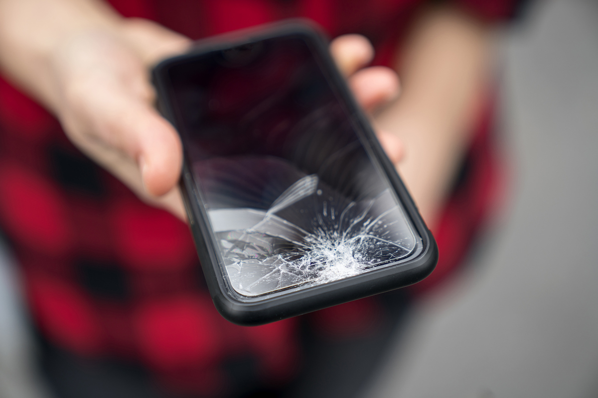 Un iPhone brisé