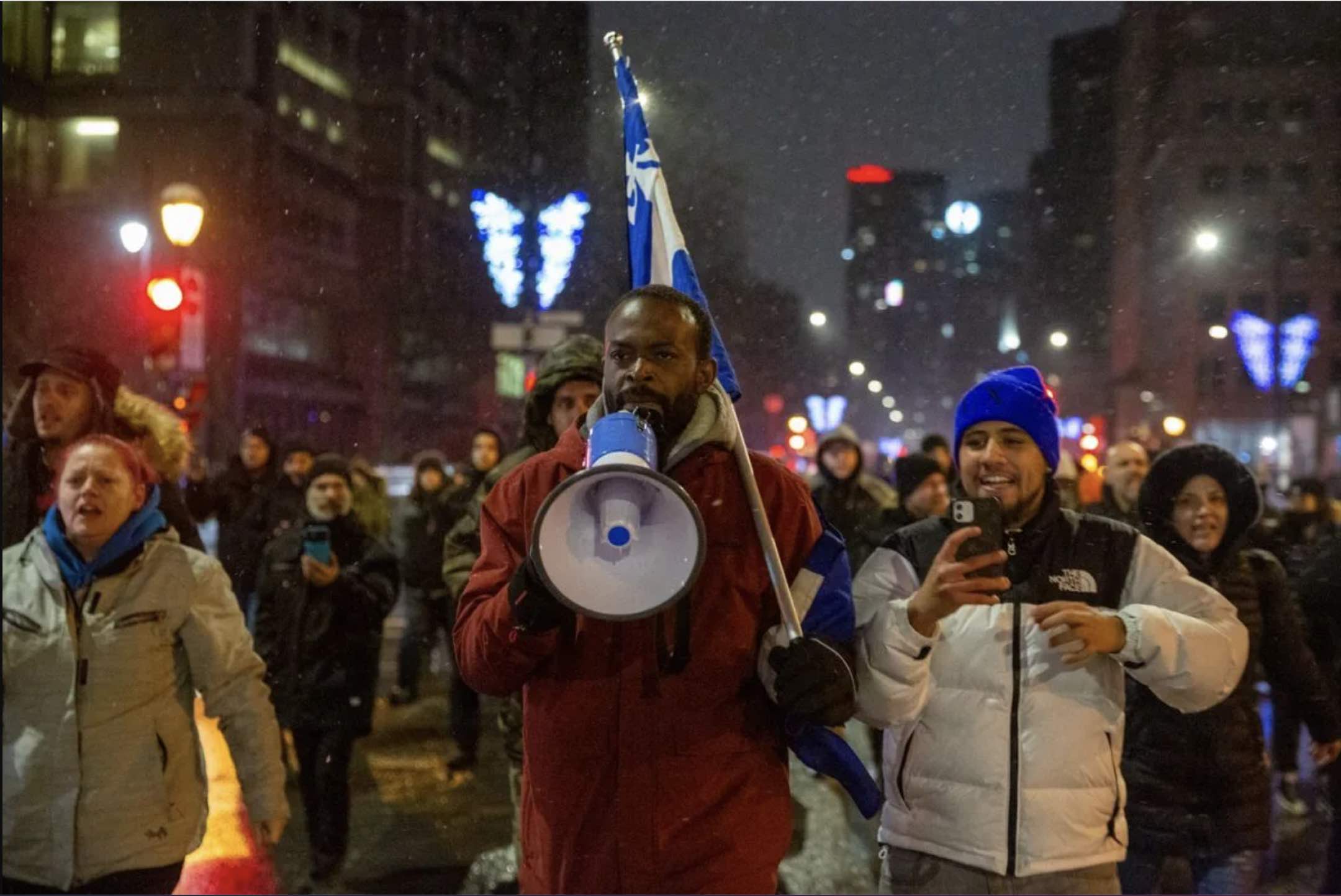 Manifestation couvre-feu Montréal