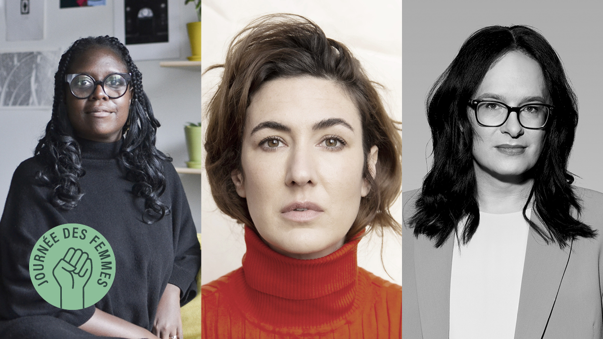 Eunice Bélidor, Karine Gonthier-Hyndman et Chris Bergeron