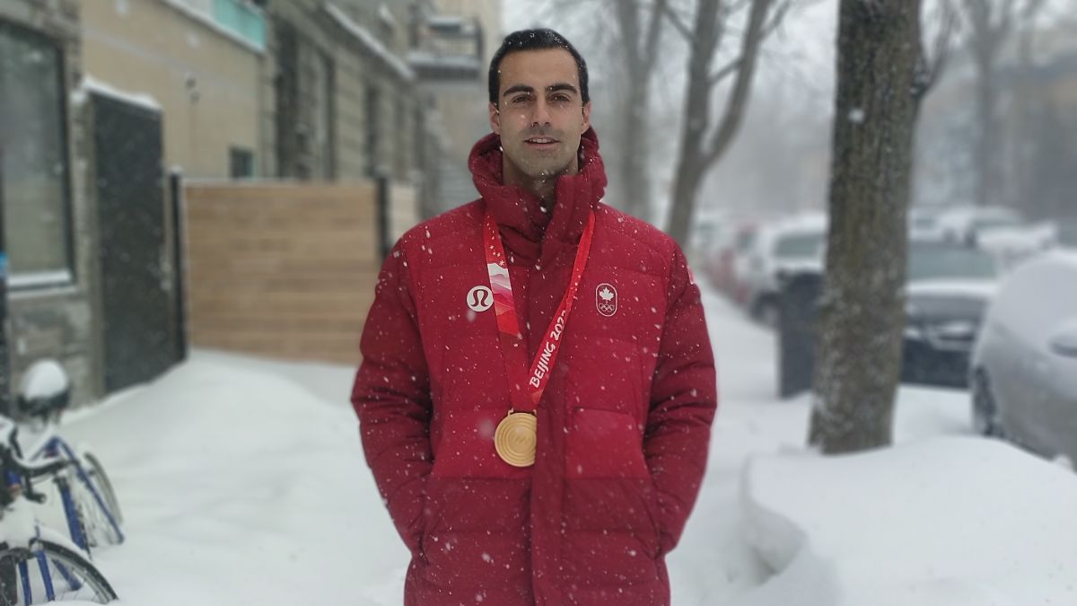 Le médaillé d'or olympique Maxime Laoun.