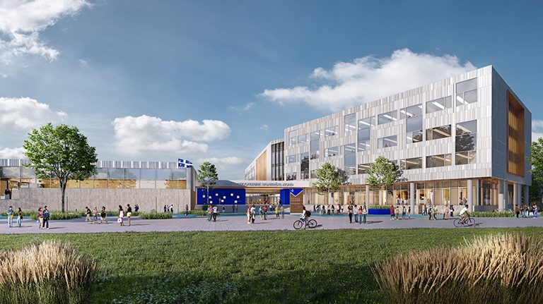 Esquisse de l'école de Montréal-Nord