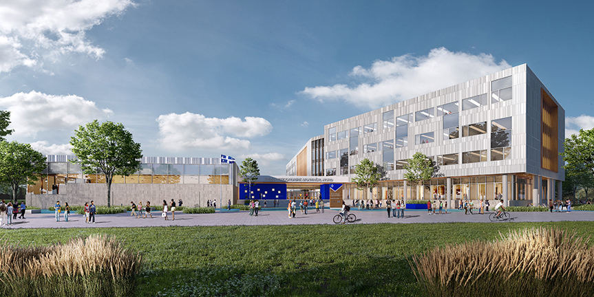 Esquisse de l'école de Montréal-Nord