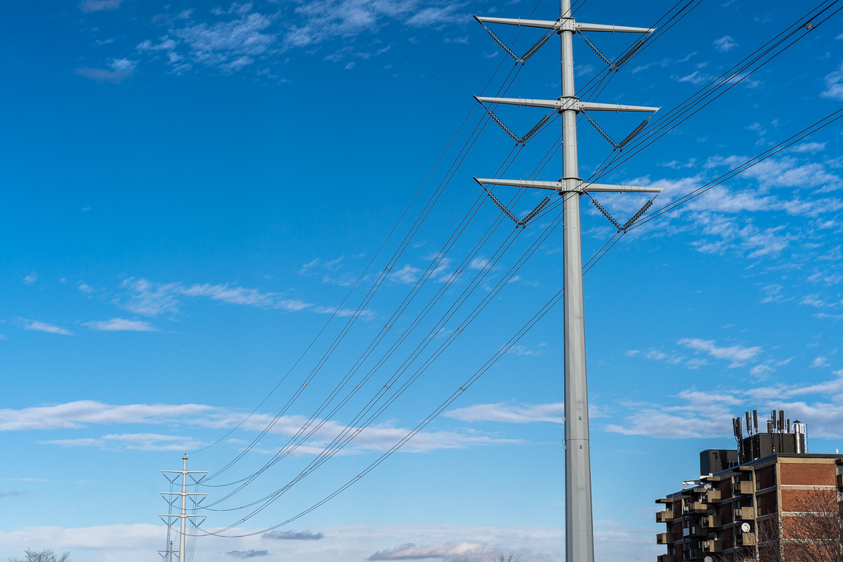 Des pylones électriques