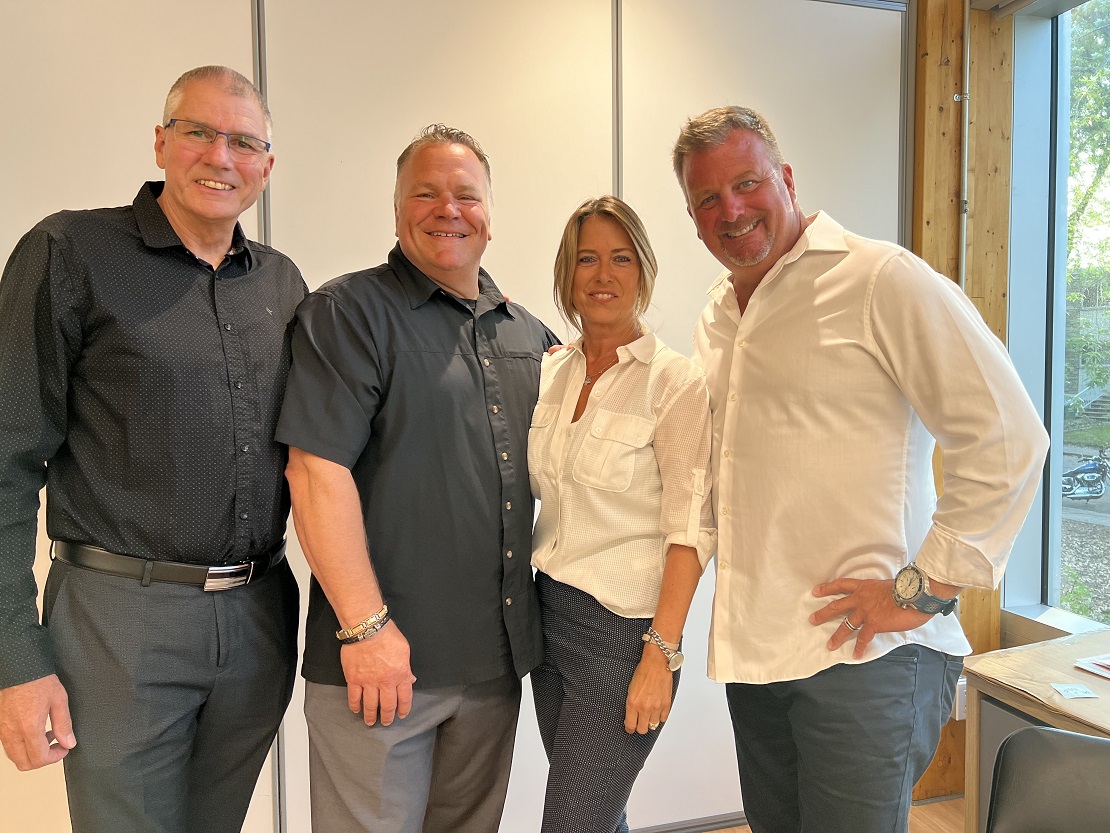 Carl Tremblay, Pierre Allard, Nancy Wiseman et Yan Léveillé.