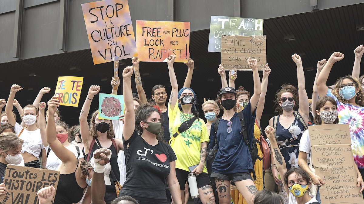 Manifestation contre la culture du viol à Montréal