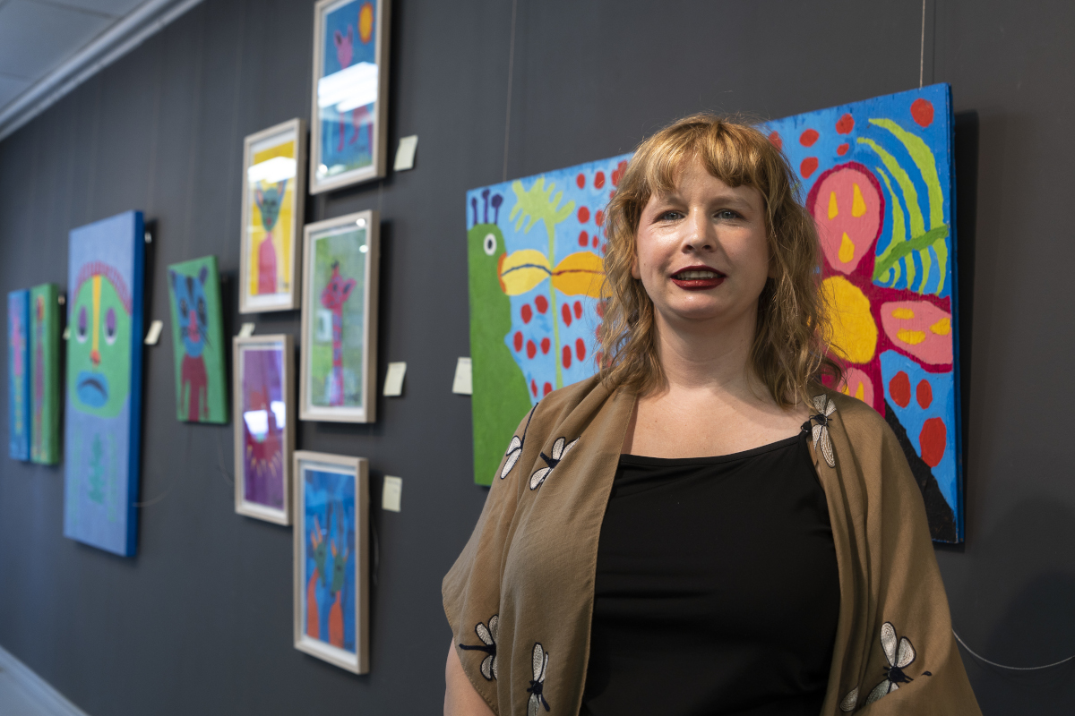 L'artiste Alana Barrell.