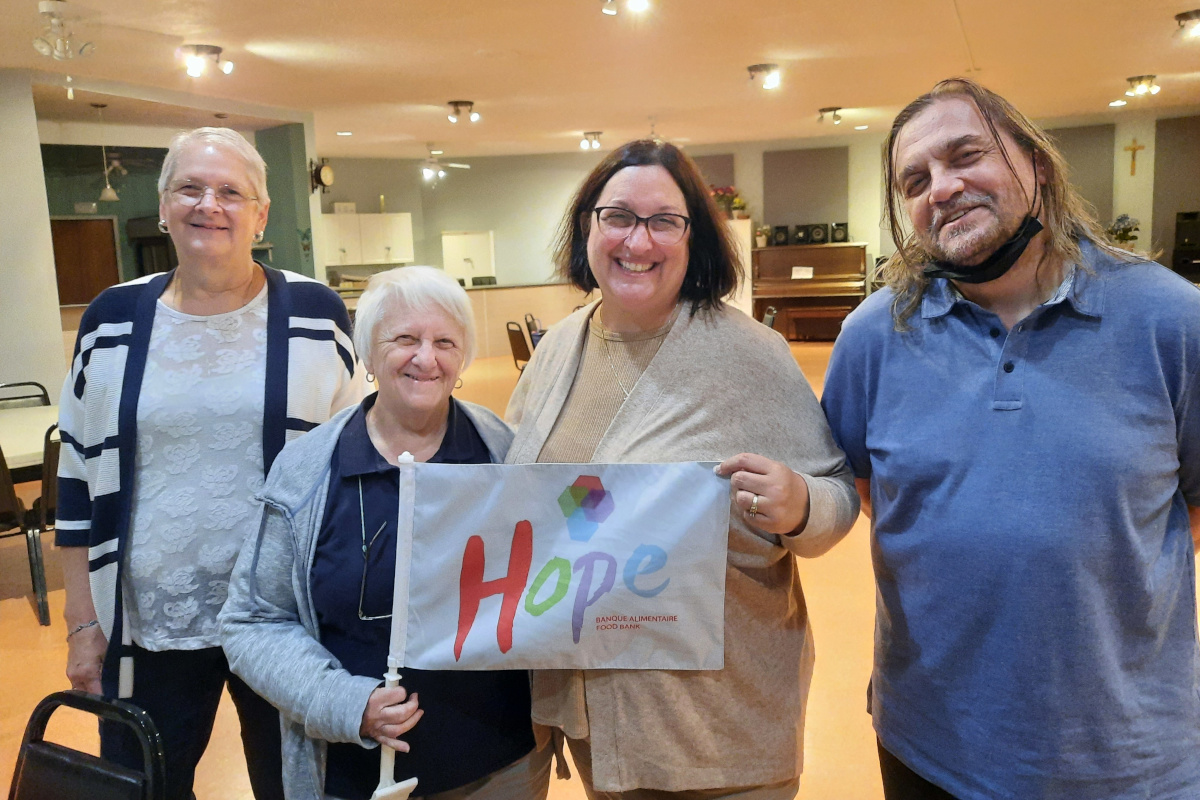 Les bénévoles de HOPE.