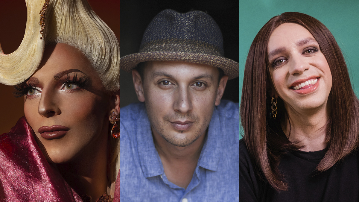 Les drag-queens Gisèle Lullaby (à gauche) et Tranna Wintour  ainsi que le rappeur Samian comptent parmi les finalistes élu.e.s par les jeunes à la prochaine « Soirée Mammouth ».