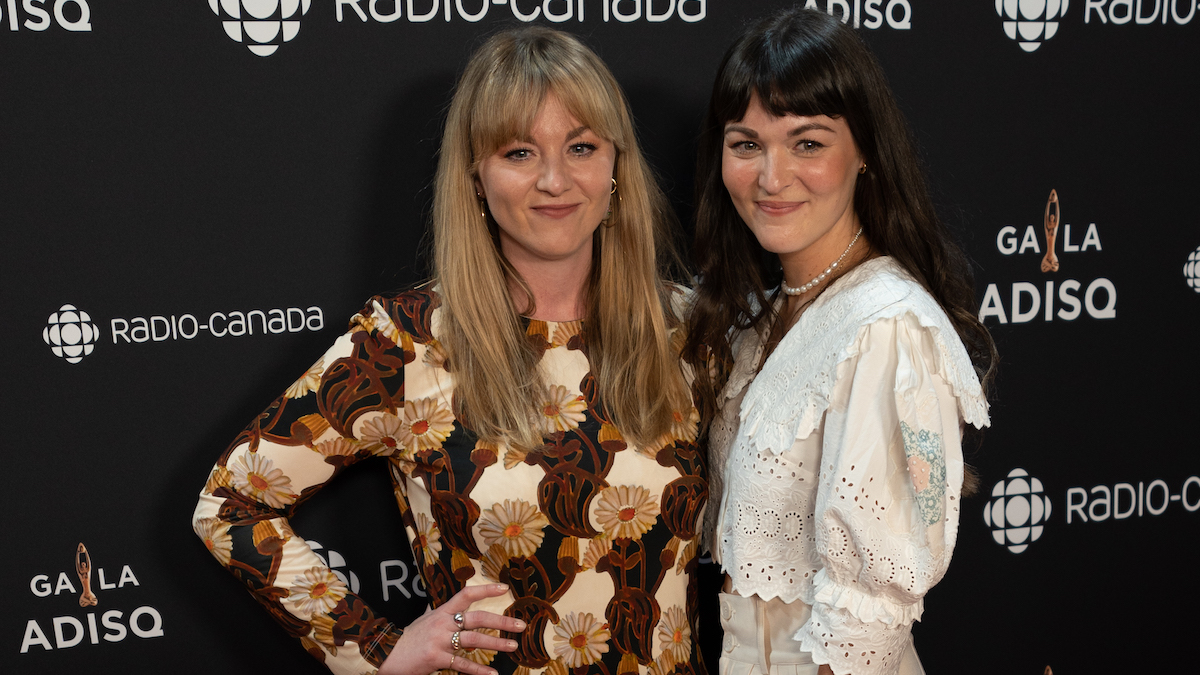 Les Soeurs Boulay au gala de l'ADISQ 2022.