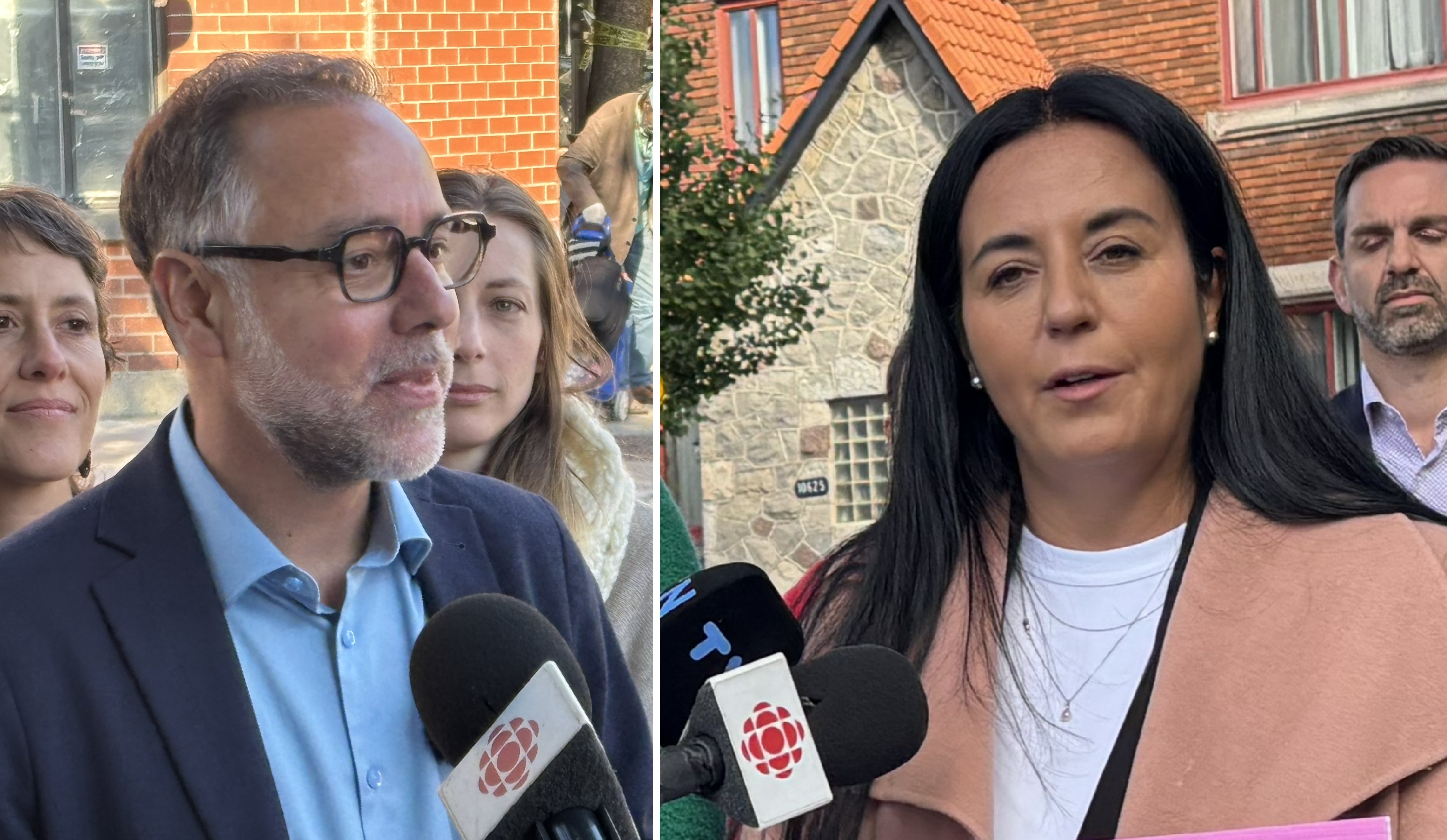 Montage affichant Luc Rabouin et Soraya Martinez Ferrada.