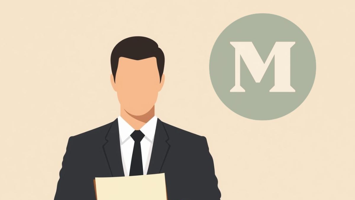 Image générée par l'intelligence artificielle. L'image est en style Corporate Memphis et montre un journaliste en chemise et cravate tenant des feuilles de note. Le logo de Métro est affiché dans le coin supérieur droit.