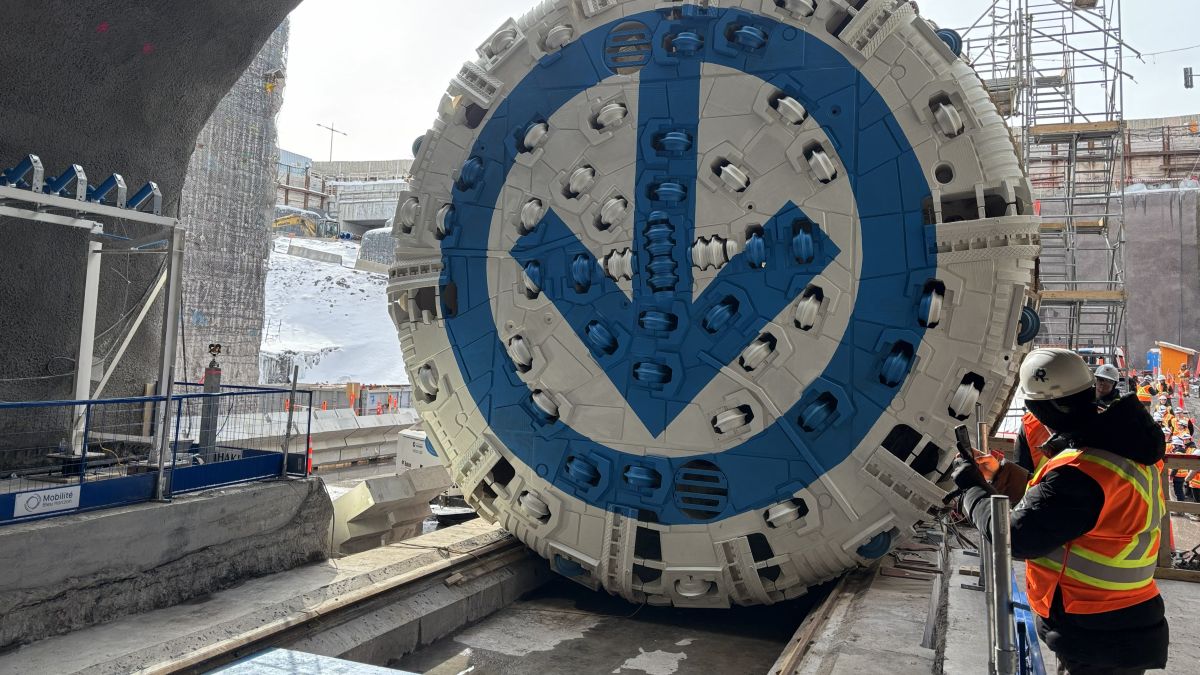 Le tunnelier Lisette, qui construit le prolongement de la ligne bleue.